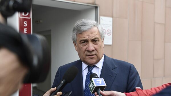 Antonio Tajani, el ministro de Exteriores de Italia - Sputnik Mundo