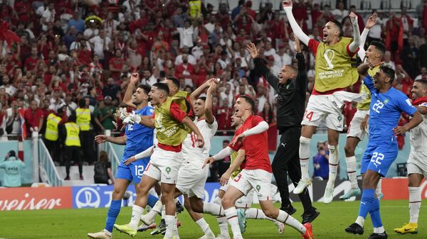Marruecos derrotó a Bélgica y es puntero del grupo F de Catar 2022 - Sputnik Mundo