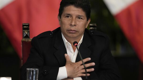Pedro Castillo, expresidente de Perú - Sputnik Mundo