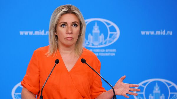 La portavoz del Ministerio de Exteriores de Rusia, María Zajárova - Sputnik Mundo