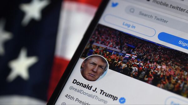 La cuenta de Donald Trump en Twitter - Sputnik Mundo