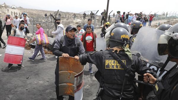 Protestas en Arequipa, Perú  - Sputnik Mundo