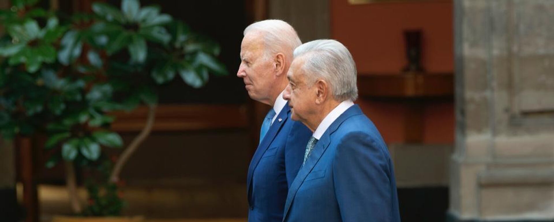 Joe Biden, presidente de EEUU, y Andrés Manuel López Obrador, presidente de México - Sputnik Mundo, 1920, 31.03.2023