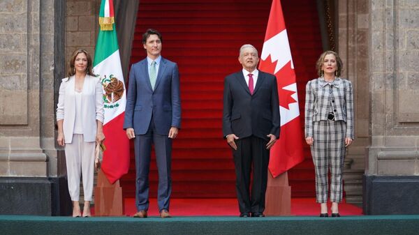 Reunión bilateral entre México y Canadá. - Sputnik Mundo