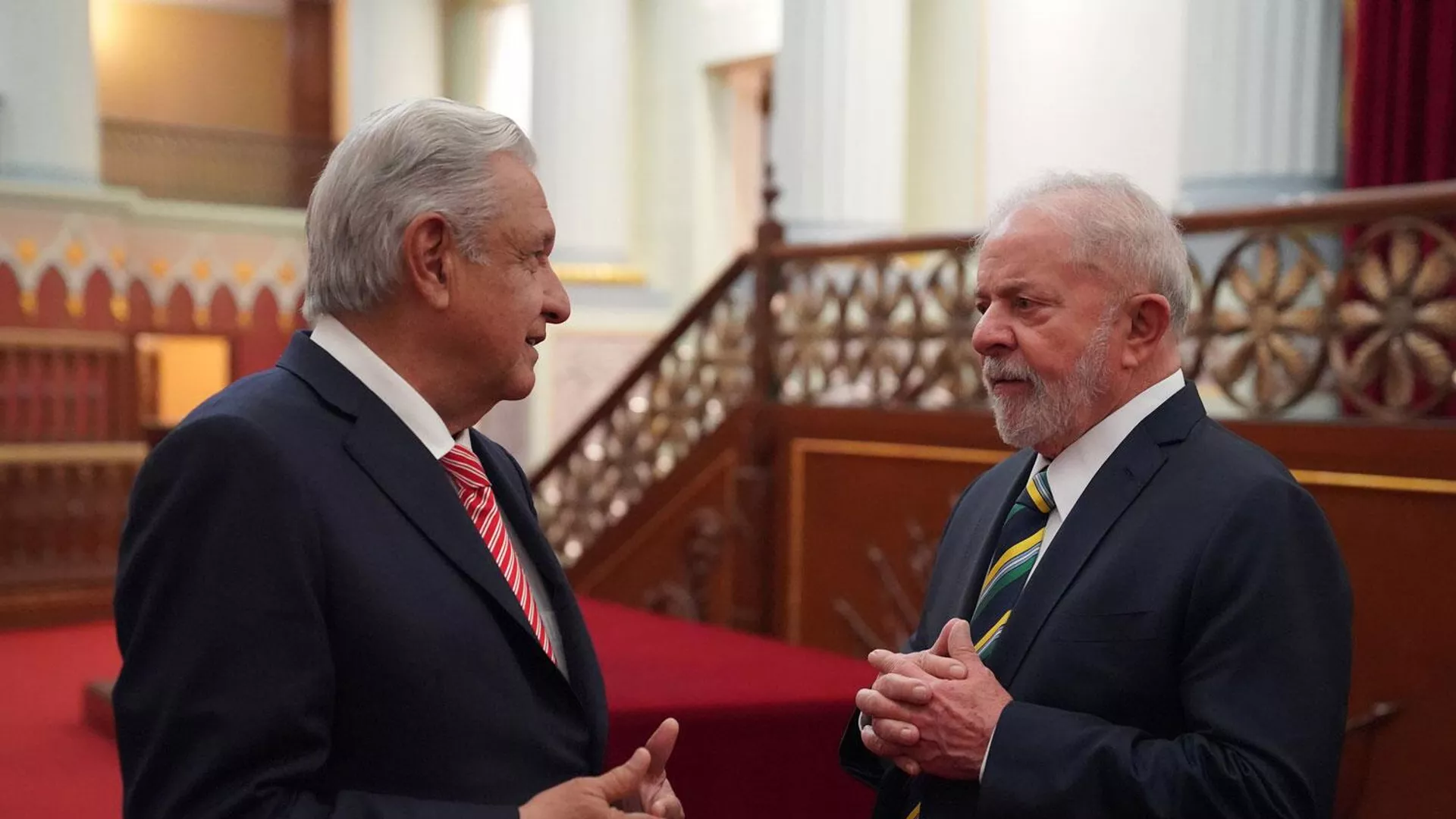 Los presidentes de México y Brasil, Andrés Manuel López Obrador y Luiz Inácio Lula da Silva. - Sputnik Mundo, 1920, 10.04.2024