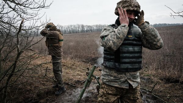 Soldado ucraniano en la región de Donetsk (imagen de referencia)  - Sputnik Mundo