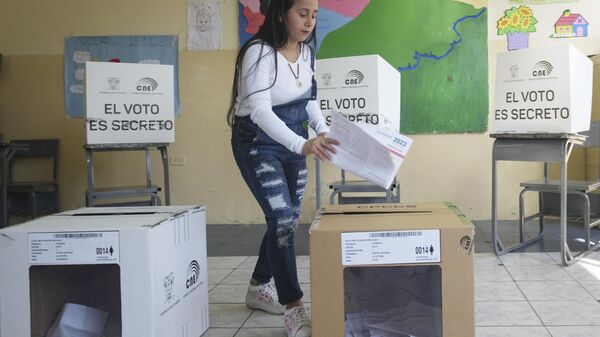Elecciones seccionales y referendo constitucional 2023 en Ecuador - Sputnik Mundo