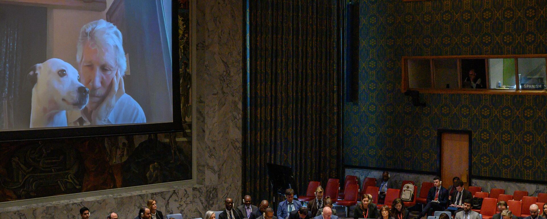 El músico británico Roger Waters participó en el Consejo de Seguridad de Naciones Unidas para abordar la crisis en Ucrania. - Sputnik Mundo, 1920, 08.02.2023