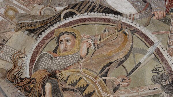 Mosaico de la batalla de Alejandro Magno - Sputnik Mundo