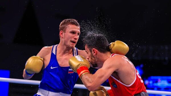 Un boxeador ruso compite en las Golden Belt Series de Marruecos. - Sputnik Mundo