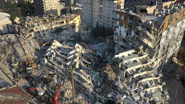 Las consecuencias de los terremotos en Turquía (archivo) - Sputnik Mundo