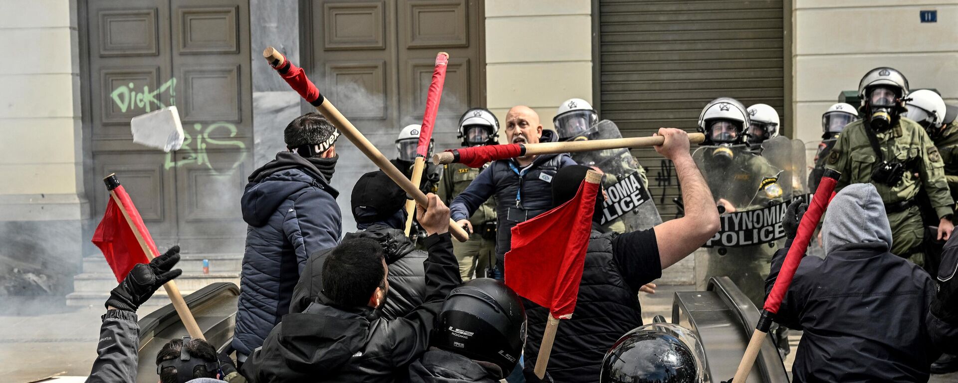 Protestas en Grecia - Sputnik Mundo, 1920, 07.03.2023