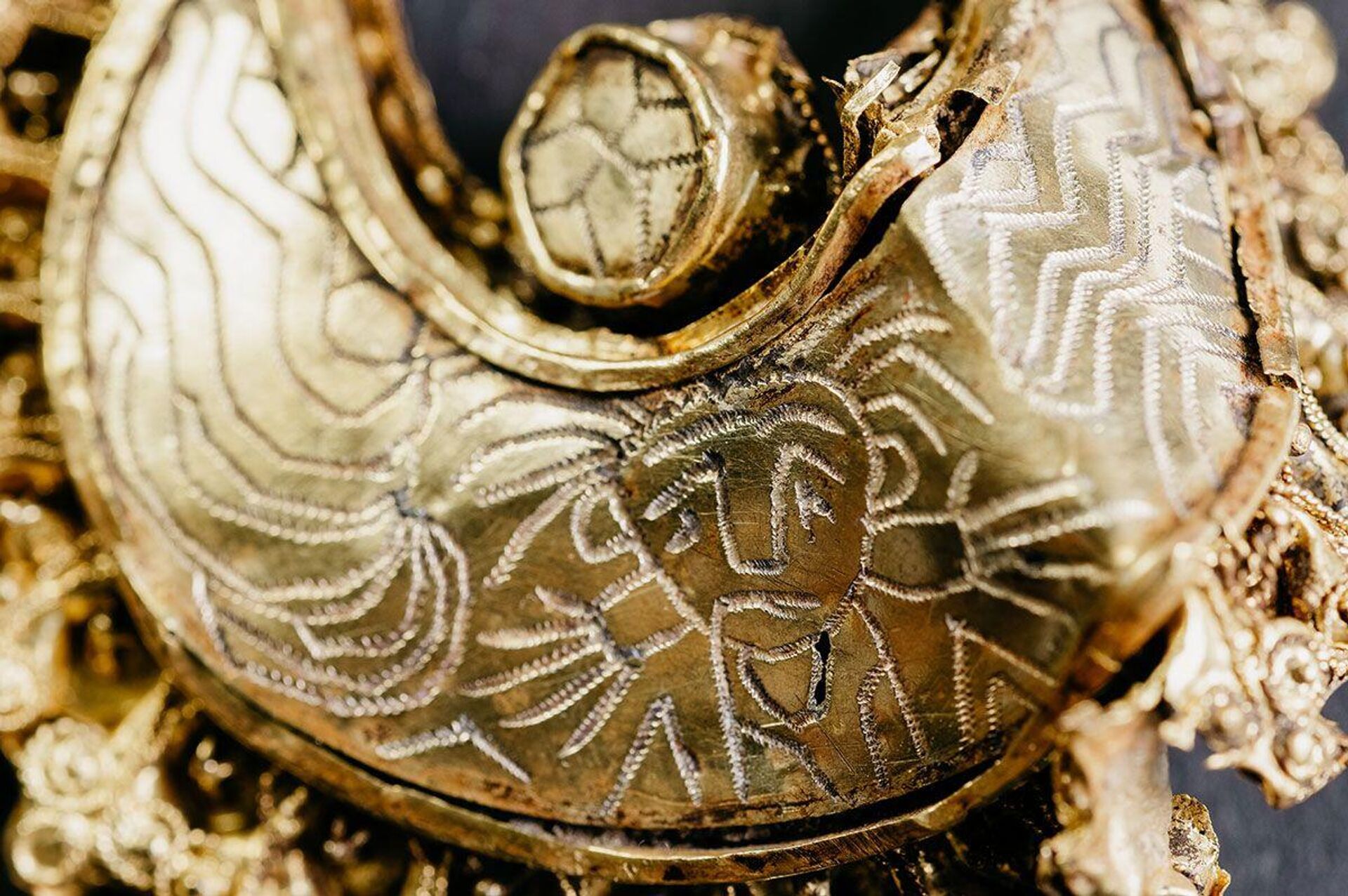 Aretes de tesoro encontrado en Países Bajos - Sputnik Mundo, 1920, 13.03.2023