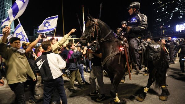 Las protestas en Israel, el 18 de marzo - Sputnik Mundo