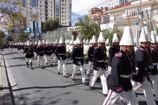 Acto por el Día del Mar en la plaza Abaroa, en La Paz, Bolivia - Sputnik Mundo