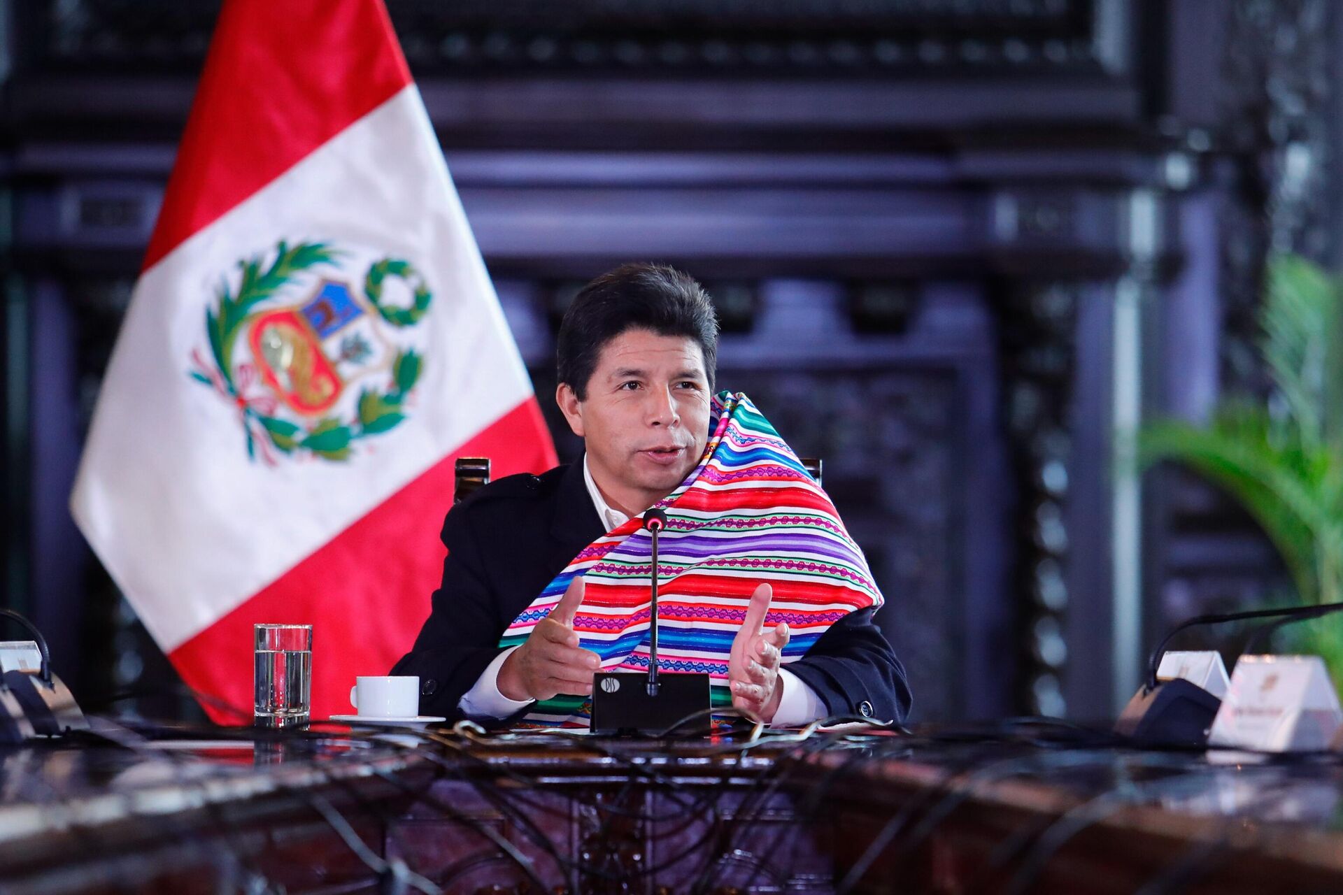 Pedro Castillo en funciones como presidente del Perú a inicios de noviembre de 2022 - Sputnik Mundo, 1920, 21.04.2023