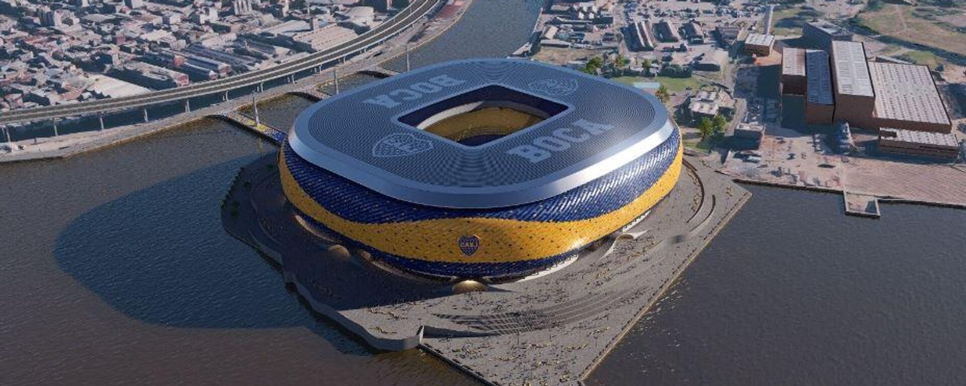 Proyecto del nuevo estadio de Boca Juniors en la Isla Demarchi - Sputnik Mundo, 1920, 04.04.2023