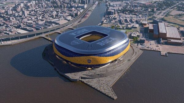 Proyecto del nuevo estadio de Boca Juniors en la Isla Demarchi - Sputnik Mundo