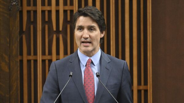 El primer ministro de Canadá, Justin Trudeau  - Sputnik Mundo