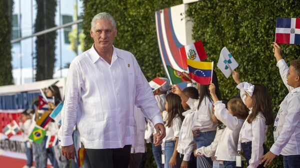El presidente de Cuba, Miguel Díaz-Canel - Sputnik Mundo