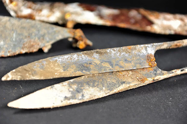 Espada y tijeras de 2.300 años halladas en tumbas celtas en Alemania - Sputnik Mundo