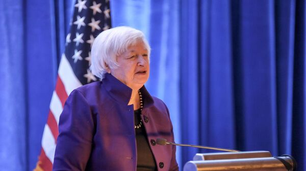 La titular del Departamento del Tesoro de Estados Unidos, Janet Yellen - Sputnik Mundo