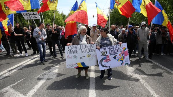 Protestas antigubernamentales en Chisináu - Sputnik Mundo
