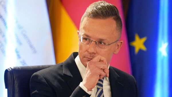 El ministro de Exteriores húngaro, Peter Szijjarto - Sputnik Mundo
