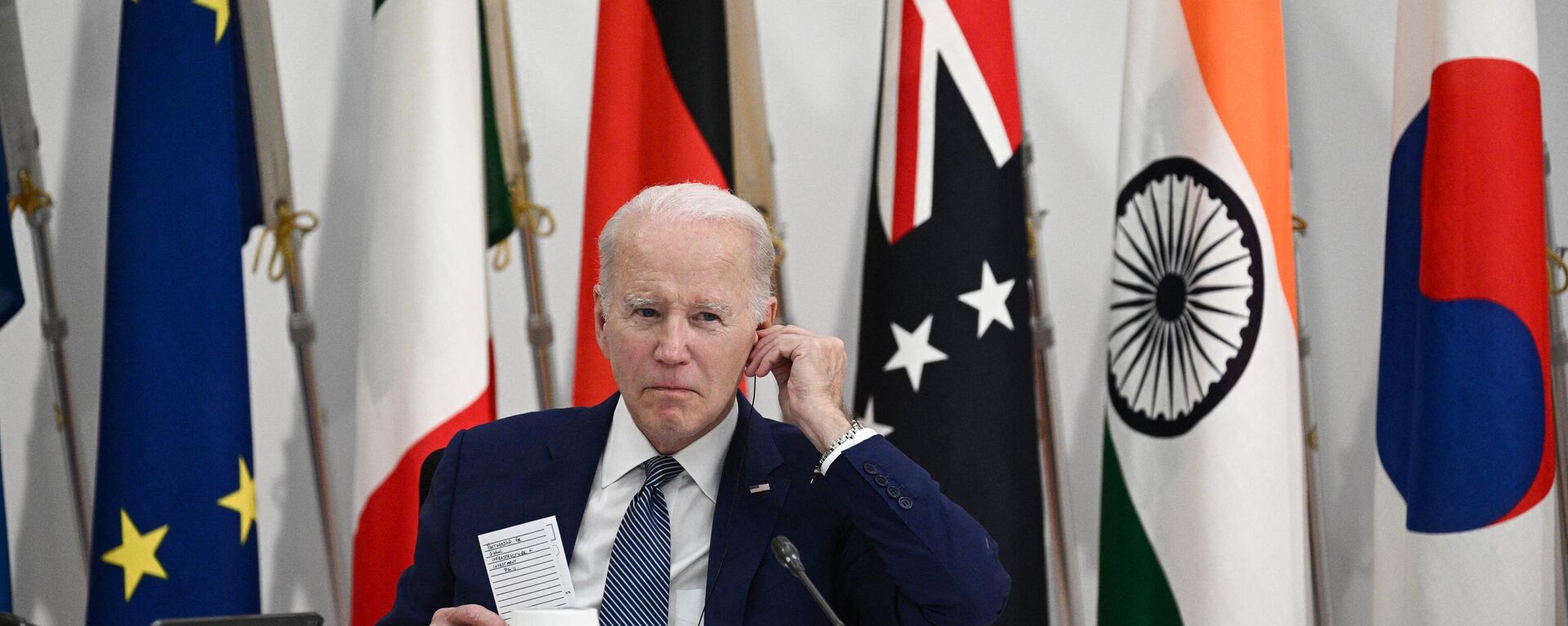 El presidente de EEUU, Joe Biden, durante la cumbre del G7  - Sputnik Mundo, 1920, 23.05.2023