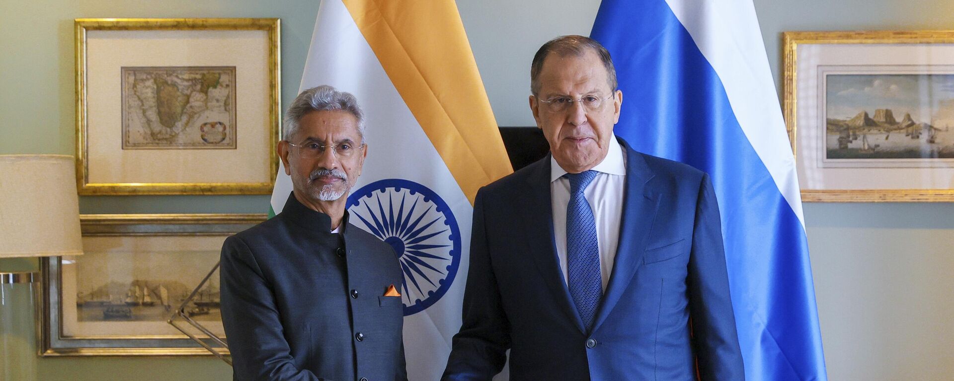El ministro de Exteriores indio, Subrahmanyam Jaishankar, y el ministro de Exteriores ruso, Serguéi Lavrov - Sputnik Mundo, 1920, 26.06.2023