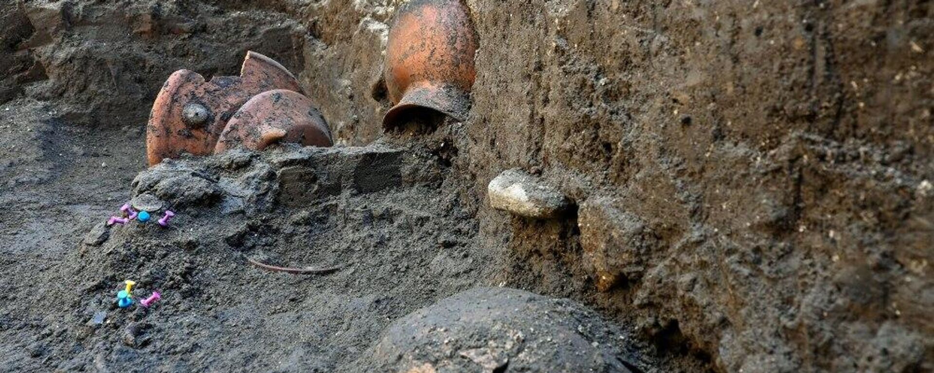 Entierro infantil prehispánico hallado en excavación  - Sputnik Mundo, 1920, 13.06.2023