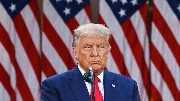 Donald Trump, el expresidente estadounidense en la Casa Blanca en Washington, DC - Sputnik Mundo
