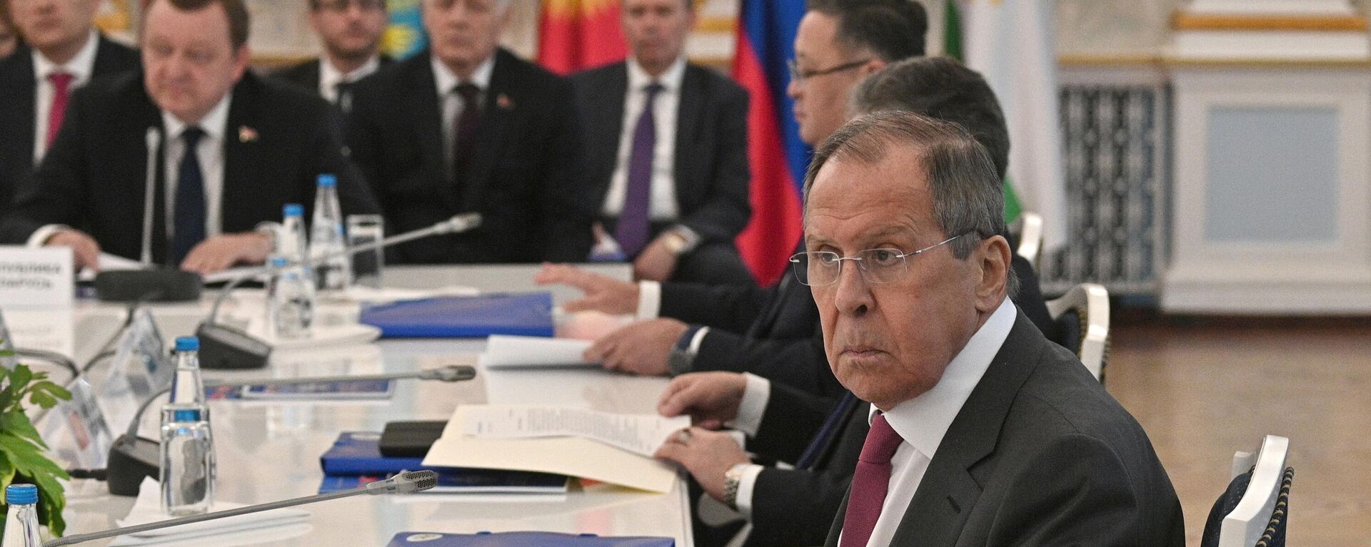 Serguéi Lavrov, el ministro ruso de Asuntos Exteriores, asiste en Minsk a una reunión del Consejo de Ministros de Asuntos Exteriores de la Organización del Tratado de Seguridad Colectiva.  - Sputnik Mundo, 1920, 20.06.2023