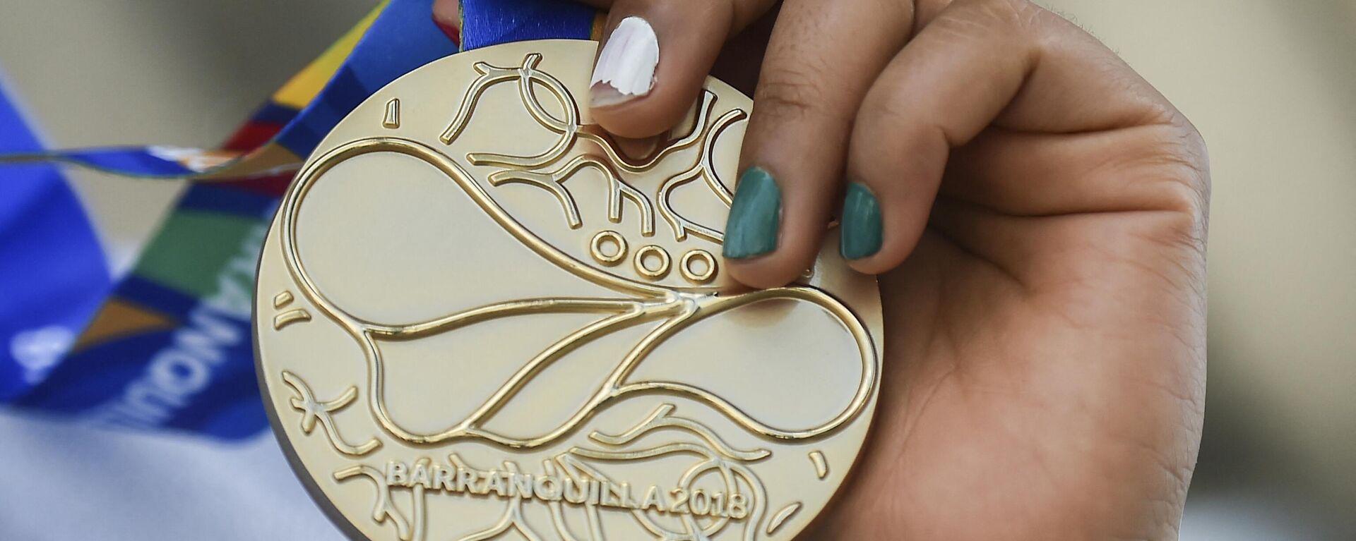 Una medalla de oro de los Juegos Centroamericanos y del Caribe (CAC) de 2018 - Sputnik Mundo, 1920, 21.06.2023