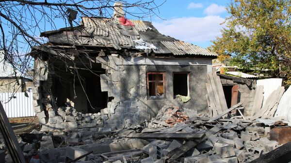 Consecuencias de los bombardeos ucranianos en Donetsk - Sputnik Mundo