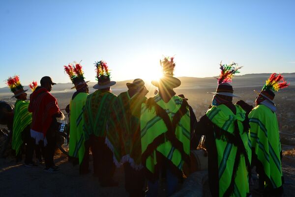 Celebración del Inti Raymi, año nuevo andino, en Bolivia. - Sputnik Mundo