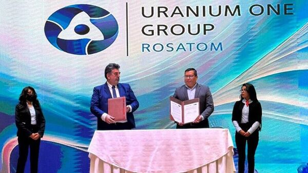 La rusa Rosatom y la boliviana YLB firman convenio para la extracción y producción de litio, el 29 de junio de 2023  - Sputnik Mundo