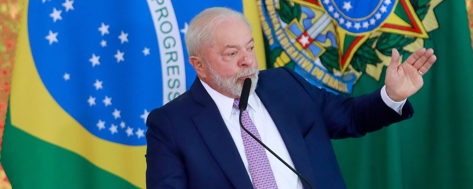 El presidente de Brasil, Lula da Silva, durante un evento en Brasilia, en junio de 2023 - Sputnik Mundo, 1920, 02.02.2024