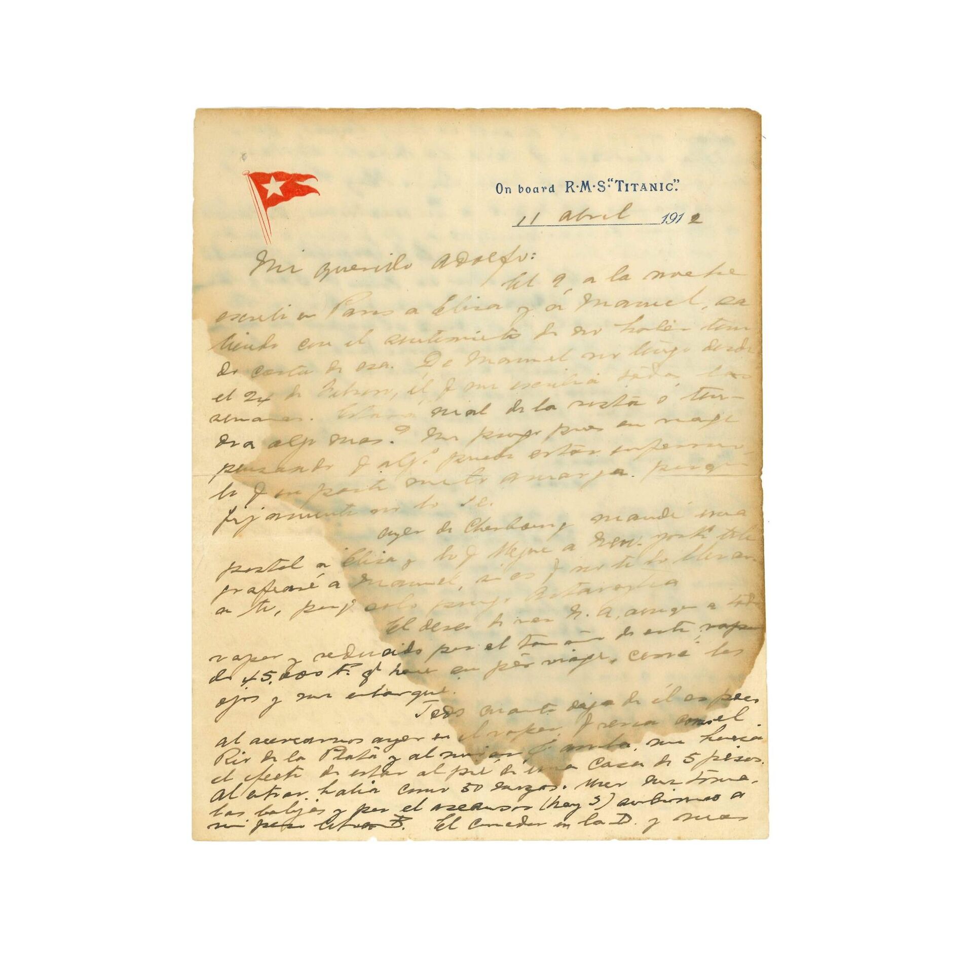 Carta enviada desde el RMS Titanic por el pasajero uruguayo Ramón Artagaveytia Gómez
 - Sputnik Mundo, 1920, 01.07.2023