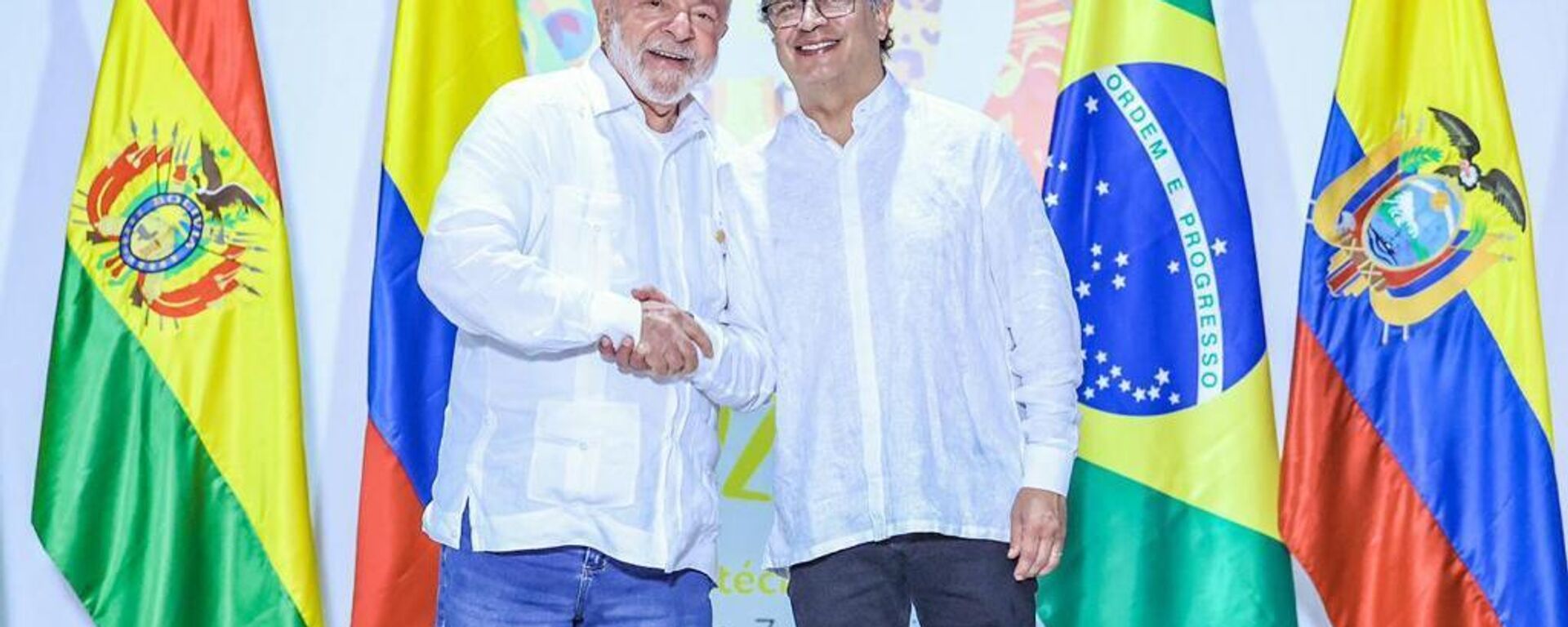 El presidente de Brasil, Lula da Silva, y el mandatario de Colombia, Gustavo Petro, durante una reunión el 8 de julio de 2023 - Sputnik Mundo, 1920, 10.08.2023