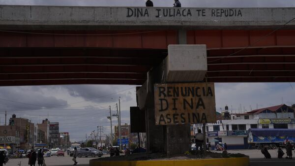 Protestas en Perú para exigir la renuncia de Dina Boluarte - Sputnik Mundo