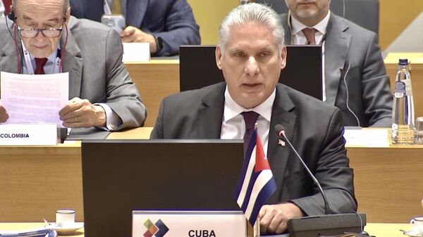 El presidente cubano, Miguel Díaz-Canel - Sputnik Mundo