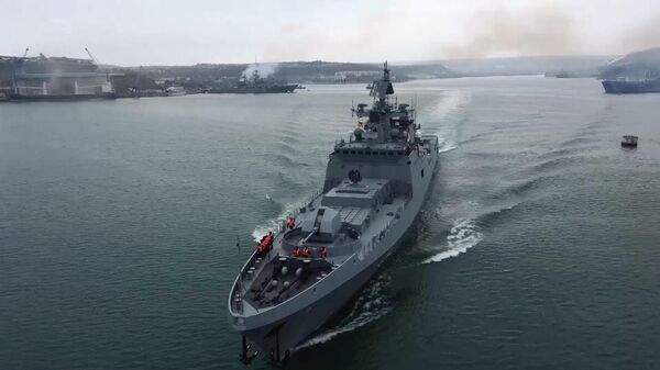 Un buque ruso en el mar Negro (imagen referencial) - Sputnik Mundo