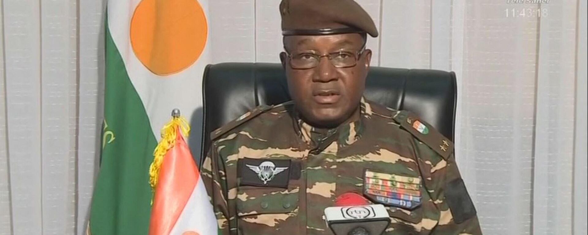 El general rebelde Omar Abdourahamane Tchiani que se proclamó como líder de la junta golpista en Níger, el 28 de julio 2023 - Sputnik Mundo, 1920, 19.08.2023