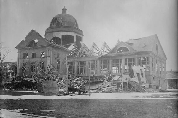 Edificio destruido por la explosión de Halifax, 6 de diciembre de 1917. - Sputnik Mundo