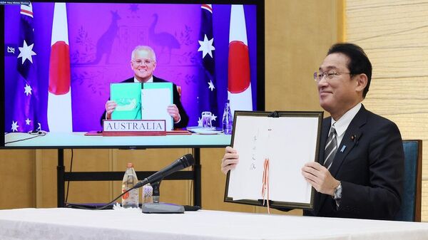 Australia y Japón firman un pacto de defensa el 6 de enero de 2022 - Sputnik Mundo