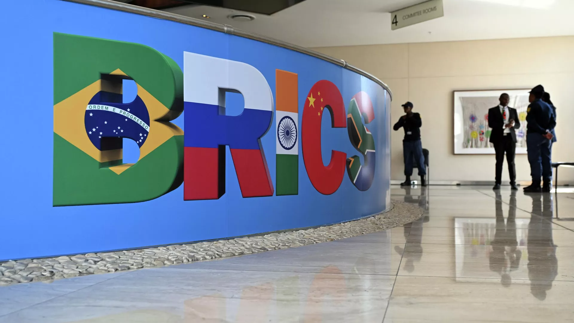 Logotipo de los BRICS en Johannesburgo - Sputnik Mundo, 1920, 20.04.2024