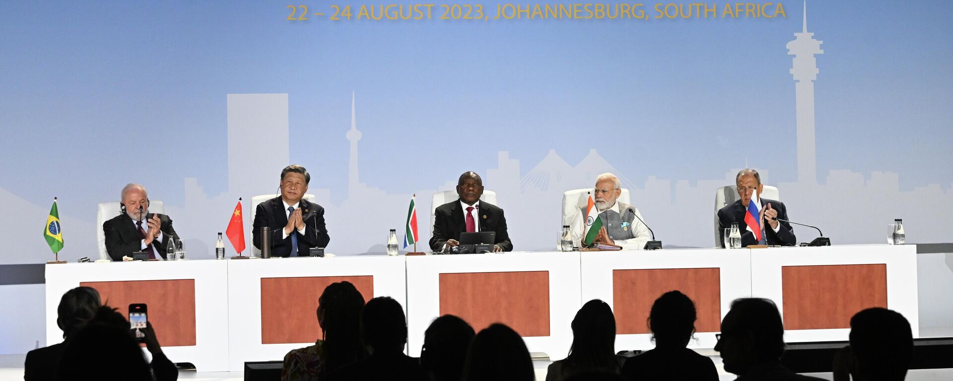 Los líderes de los BRICS participan en la tercera jornada de la XV Cumbre - Sputnik Mundo, 1920, 24.08.2023
