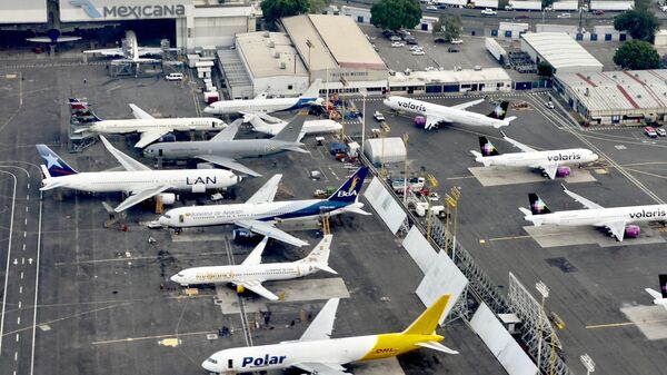 Imágenes del Aeropuerto Internacional de la Ciudad de México (AICM). - Sputnik Mundo