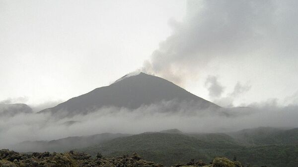 El volcán Reventador, ubicado en la provincia ecuatoriana de Napo (Amazonía)  - Sputnik Mundo
